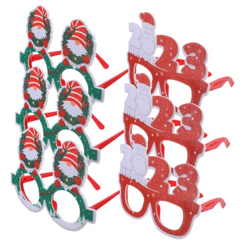 Milisten 6Stücke Weihnachtsbrillen Lustige Brillengestelle Für Weihnachtsdekoration Und Partys Als Fotorequisiten Und Festliche Verkleidung Designs Für Neujahr Und Senioren von Milisten