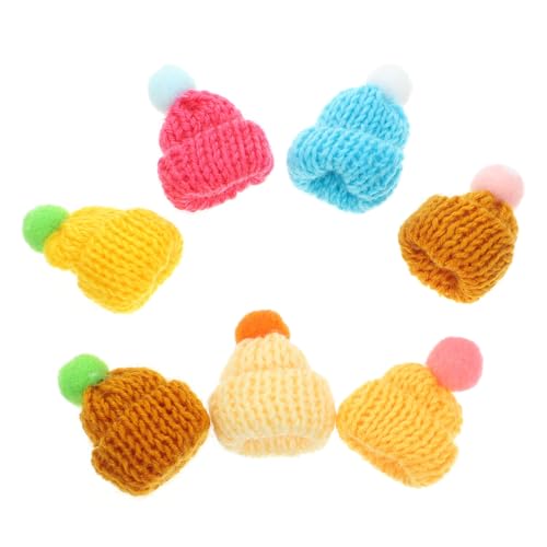 Milisten 7 Stück Teiliges Elastische Bunte Mini Wollmützen als Weihnachtsdekoration für Weinflaschen Handgefertigte Langlebige Mini Hüte mit Farbenfrohen Designs für DIY Milisten 7 Stück Teiliges Elastische Bunte Mini Wollmützen als Weihnachtsdekoration für Weinflaschen Handgefertigte Langlebige Mini Hüte mit Farbenfrohen Designs für DIY von Milisten