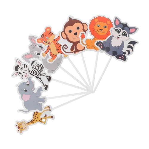 Milisten 8 Stück Cupcake Topper Dschungel Kuchen Topper Holz Milisten 8 Stück Cupcake Topper Dschungel Kuchen Topper Holz von Milisten