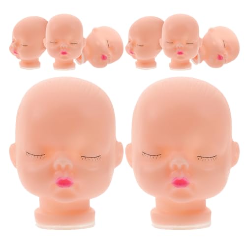 Milisten 8 Stück Puppenköpfe -gesichtszubehör Vinyl von Milisten