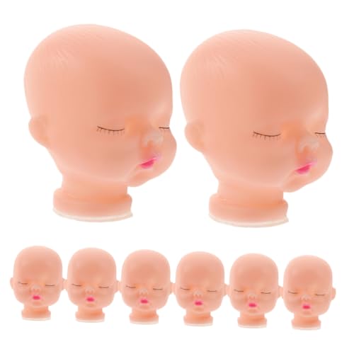 Milisten 8 Stück Puppenkopfschlüsselkette Plüsch Schlüsselanhänger Selber Machen DIY Schlüsselanhänger Aus Plüsch Neuanstrich Der Puppe DIY Babyplüsch Puppenhandwerk Puppenkopf-Kunst Vinyl von Milisten