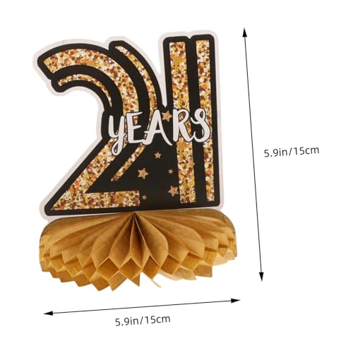 Milisten 8 Stück Teiliges Happy Birthday Wabenball Fröhliche Geburtstagstisch Deko Wiederverwendbare Wabenbälle für Party Tischdekoration Einfach Anzubringen Lebendige Atmosphäre von Milisten