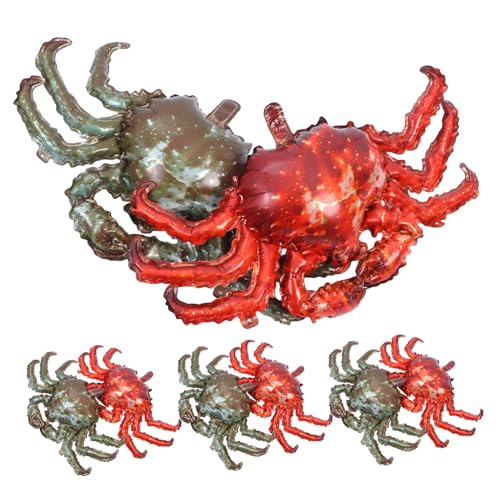Milisten 8 Stück Teiliges Krabben Realistische Folienballons Krabbenform für Geburtstagsfeier Meeres-themenparty Deko Wiederverwendbare Aufblasbare Tierdekoration Milisten 8 Stück Teiliges Krabben Realistische Folienballons Krabbenform für Geburtstagsfeier Meeres-themenparty Deko Wiederverwendbare Aufblasbare Tierdekoration von Milisten
