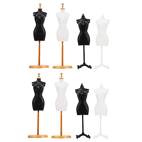 Milisten 8 Stück Teiliges Mini Puppenständer aus Kunststoff Stabile Kleidung Mannequin Ständer für Puppenkleider Schmuck und Fotografie Display für Miniaturhaus Dekoration und Milisten 8 Stück Teiliges Mini Puppenständer aus Kunststoff Stabile Kleidung Mannequin Ständer für Puppenkleider Schmuck und Fotografie Display für Miniaturhaus Dekoration und von Milisten