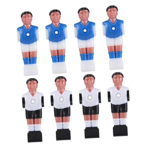 Milisten 8 Stück Tischfußballpuppe Tischfußballspieler Tischfußballmänner Ersatz Tischfußballfiguren Tischfußballspieler Tischfußballspieler Tischfußball Ersatzspieler Kunstharz von Milisten
