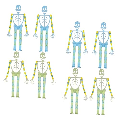 Milisten 8Stücke Halloween Skelett Skelett Modell für Grusel Dekoration Halloween Party Requisite für Spukhäuser und Karneval Realistische Gestaltung von Milisten