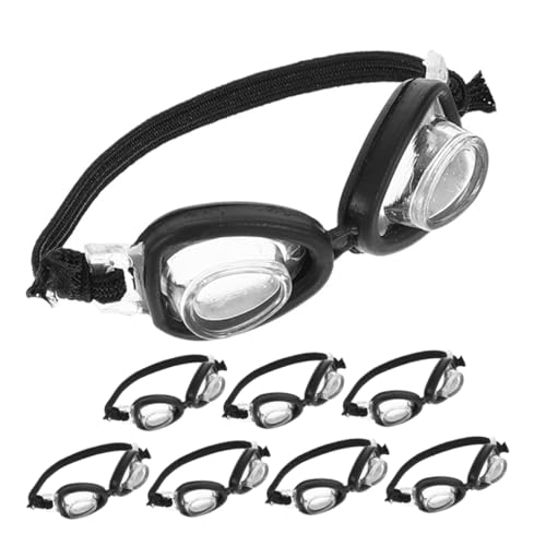 Milisten 8stücke Mini-Brille Und Sonnenbrille Für Puppen Miniatur-schwimmbrillen Für Puppenhaus Verkleidungszubehör Puppenhaus-Dekoration von Milisten