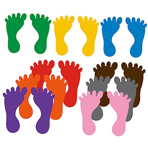 Milisten 9 Paare Kindergarten Fußabdruck Aufkleber Bunte wasserdichte Fußspuren Sticker für Boden Wand und Bad rutschfeste Strapazierfähige Dekoration für Kinderzimmer und Zufällige Farbe Milisten 9 Paare Kindergarten Fußabdruck Aufkleber Bunte wasserdichte Fußspuren Sticker für Boden Wand und Bad rutschfeste Strapazierfähige Dekoration für Kinderzimmer und Zufällige Farbe von Milisten