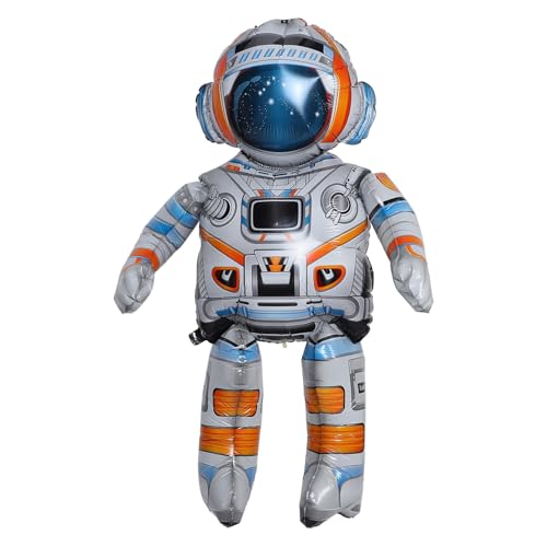 Milisten Astronautenballon Weltraum Partydekorationen Aufblasbare Weltraumballons Astronauten Astronautenballons Aufblasbarer Standballon Weltraum Themenballons Aluminiumfolie von Milisten