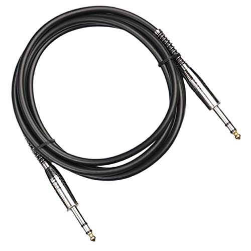 Milisten Audioleitung Bassgitarre Instrument Lautsprecherkabel gitarre Musical gitarrenkabel guitar cable Audioverbindungskabel Audiokabel für Gitarre kupferummantelter Aluminiumdraht Black von Milisten