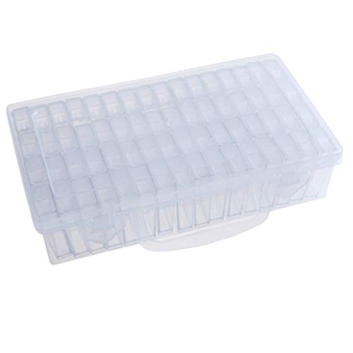 Milisten Aufbewahrungsbox 64 Fächer Dosen Verstellbare Schmuck Organizer Box Sortierbox mit Abnehmbaren Trennwänden für Spulen Perlen Beautyzubehör Nagellack Milisten Aufbewahrungsbox 64 Fächer Dosen Verstellbare Schmuck Organizer Box Sortierbox mit Abnehmbaren Trennwänden für Spulen Perlen Beautyzubehör Nagellack von Milisten