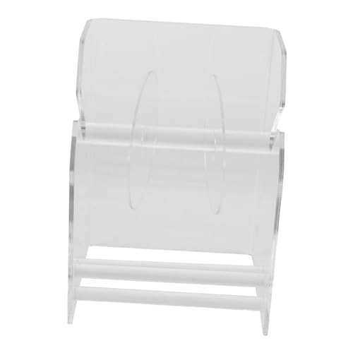 Milisten Aufkleberspender Etikettenhalter für den Schreibtisch im Büro durchsichtiger Etikettenhalter Home-Desktop-Organizer Desktop -Etikettenspender Organizer Acryl Transparent von Milisten