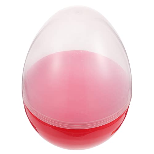 Milisten Befüllbare Transparente Plastikeier Für Ostern Als Süßigkeitenbox Für DIY Party Eierdekoration Rote Transparente Kugel Für Festliche Anlässe von Milisten