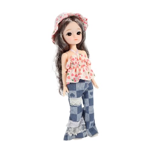 Milisten Bjd Puppen im Boho Stil Gelenkpuppe mit Kleidung Schuhen und Hut für Mädchen für Festlichkeiten und Kreatives von Milisten