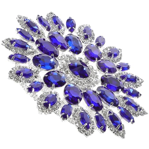Milisten Blumen-Strass-Applikationen Zum Aufbügeln Perlen-Kristall-Patches Glänzender Strass-Aufkleber Für Hochzeit Brautparty Kleid Jeans Schuhe Hüte Jacken Taschen Kleidung von Milisten
