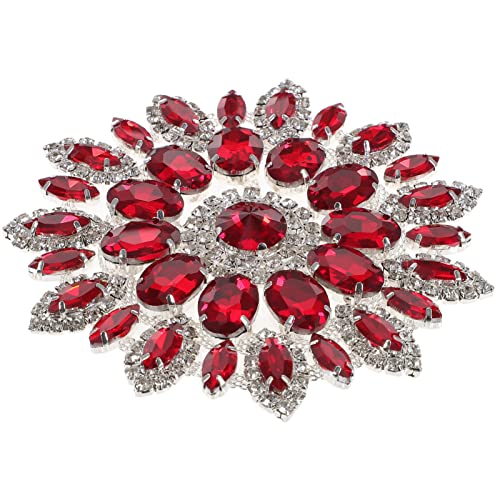 Milisten Blumen-Strass-Applikationen Zum Aufbügeln Perlen-Kristall-Patches Glänzender Strass-Aufkleber Für Hochzeit Brautparty Kleid Jeans Schuhe Hüte Jacken Taschen Kleidung von Milisten