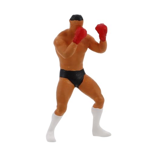 Milisten Boxermodell Modellzug Zeichnungsfigurenmodell Leute aus dem Puppenhaus Miniaturpuppen Gaming-Actionfiguren realistische Actionfiguren Puppenständer winzige Menschenfiguren Harz von Milisten