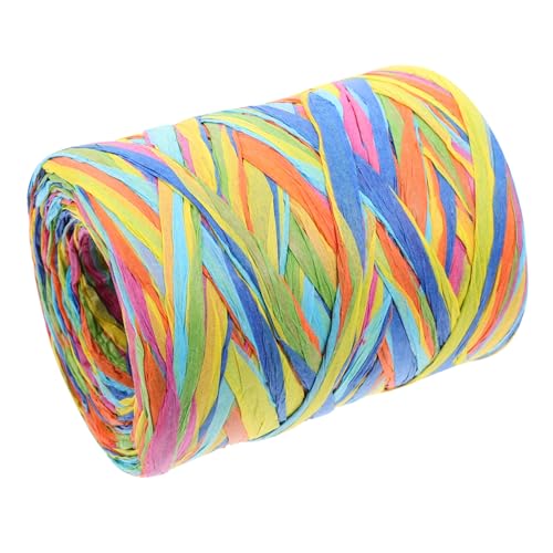 Milisten Buntes Raffia Papierband Handgewebtes Geschenkband Strapazierfähiges Bastband für Weihnachtsverpackung DIY Bastelprojekte Kreative Dekoration Milisten Buntes Raffia Papierband Handgewebtes Geschenkband Strapazierfähiges Bastband für Weihnachtsverpackung DIY Bastelprojekte Kreative Dekoration von Milisten