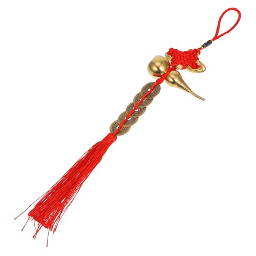 Milisten Chinesisches Neujahrs-dekorationsstück Hängendes Gourd-Tassel-Pendant Mit Traditionellem Goldrand Und Chinesischem Knoten Für Festlichkeiten Und Für Zuhause Und Büro von Milisten
