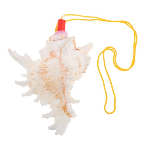 Milisten Conch Shell Whistle Dekoratives Conch Horn Zum Blasen Natürlicher Muschelschalen - -conch -musikinstrument Mit Lanyard Milisten Conch Shell Whistle Dekoratives Conch Horn Zum Blasen Natürlicher Muschelschalen - -conch -musikinstrument Mit Lanyard von Milisten