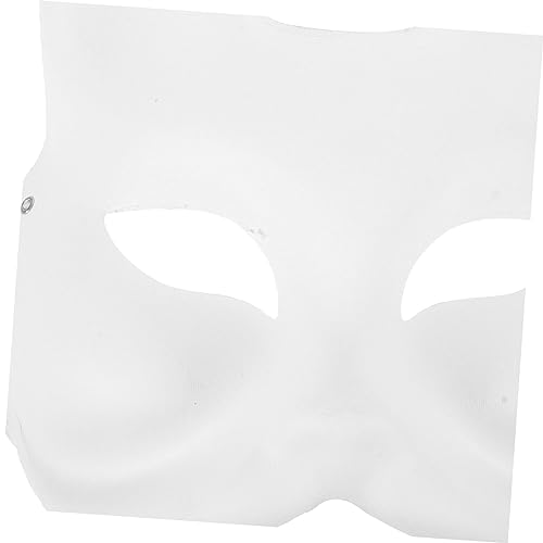 Milisten DIY Papiermasken Teilig Weiße Bemalbare Maske aus Papier für Erwachsene Farben Acrylfarbe und Pinsel für Maskerade Karneval Halloween Kostümparty Basteln und Rollenspiele von Milisten