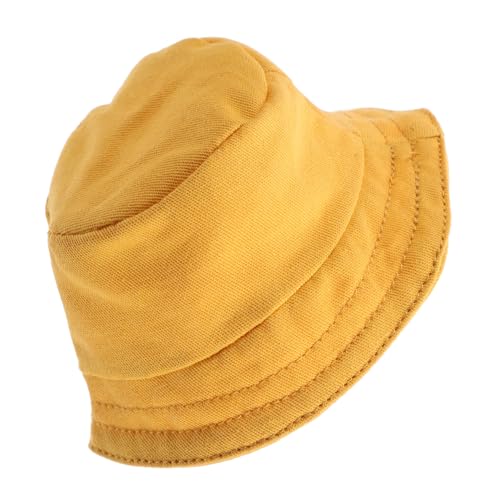 Milisten Deko-Mütze für Puppen Mini am süßesten süße Puppenmütze Kappe Party Puppenkleidung Puppenaccessoire Puppenoutfit austauschbare Puppenhüte kleine Hüte für Puppen Polyester Yellow von Milisten