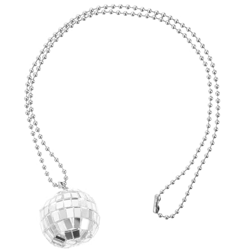 Milisten Disco Kugel Halskette für Partys Hängender Anhänger mit Glitzerndem Design für Halloween Disco Events und Dekoration Exquisites Accessoire für Einen Auffälligen Milisten Disco Kugel Halskette für Partys Hängender Anhänger mit Glitzerndem Design für Halloween Disco Events und Dekoration Exquisites Accessoire für Einen Auffälligen von Milisten