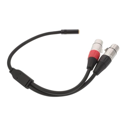 Milisten Dual Xlr Miniklinke Adapter Y Kabel für Mikrofon Symmetrisches Audiokabel mit Abgeschirmtem Design für Verschiedene Audiogeräte Robuster von Milisten