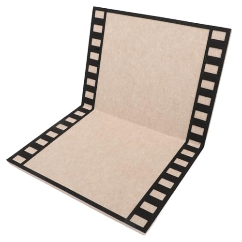 Milisten Fotorahmen Wandaufkleber Pinnwand Foto Requisitenrahmen Film Bilderrahmen Film Requisiten Filztafel Für Die Wand Fotoautomaten Rahmen Fotostreifenrahmen Faser Hellbraun von Milisten