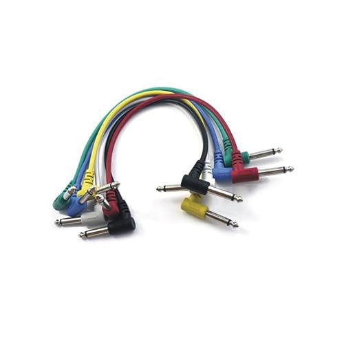 Milisten Geräuscharmes Gitarrenkabel Kurzes Audiokabel für Effektpedale Hochwertige für Elektrische Gitarre und Bass Signalübertragung von Milisten