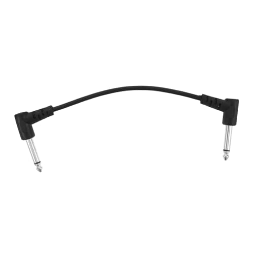 Milisten Gitarre Patchkabel Abgewinkelt Geflochten Nylon für Gitarre Mikrofonsignal Hohe Leitfähigkeit Einfaches Plug And Play Optimal für Pedalboards von Milisten