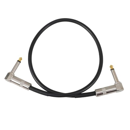 Milisten Gitarren-Audiokabel Patchkabel Gitarrenpedale Gitarrenzubehör Guitar Patch -Kabel Kabel für gitarre Instrumentenkabel Pedal-Patchkabel E-Gitarren-Verstärkerkabel Metall Schwarz von Milisten