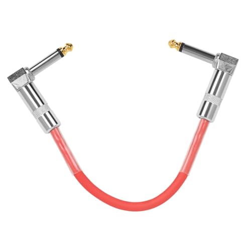 Milisten Gitarren Patchkabel Geräuscharmes Verbindungskabel für Effektpedale Abgewinkelte Stecker Metallkopf für Gitarren und Bass Effekte von Milisten