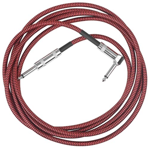 Milisten Gitarren Patchkabel Gewebtes Audioanschlusszubehör für Bass und Gitarre Langlebig mit Verbesserter Geräuschunterdrückung für Studio und Live Anwendungen von Milisten