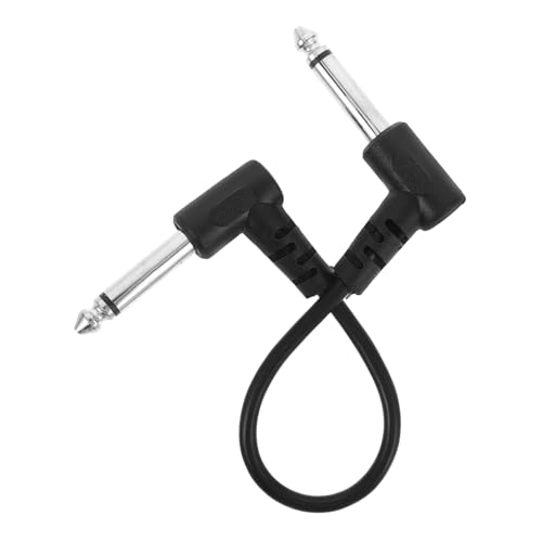 Milisten Gitarrenkabel Rechtwinkliges Instrumentenkabel für Pedalboard Effekte Geräuschreduzierende Technologie Plug And Play Kompatibel mit Rundkopf Gitarren von Milisten