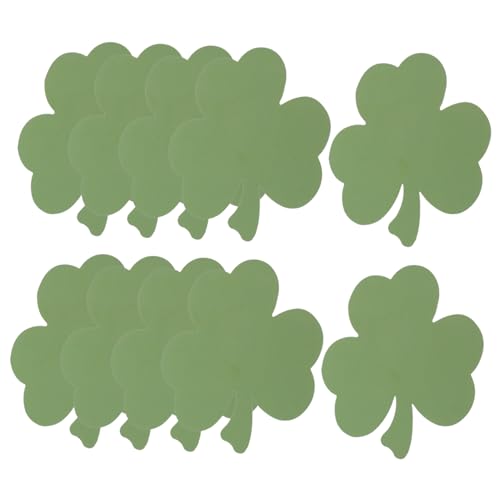Milisten Grüne Dreiblättrige Papier Dekorationen mit Klebepunkten Blattförmige DIY Wand und Party Deko für Patrick's Day Festival und Innenraumgestaltung von Milisten