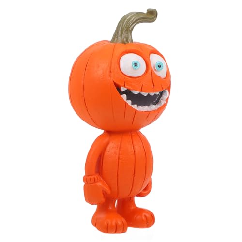 Milisten Halloween Kürbis Figurine Deko Statue aus Resin Garten und Wohnungsdekoration für Partys Design für Stimmungsvolle von Milisten