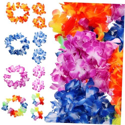 Milisten Hawaiian Flower Garland Teiliges Luau Party Zubehör mit Halsketten Armbändern Stirnbändern aus Hochwertigem Stoff für Tropische Hawaii Deko und Festliche Fotodekoration Milisten Hawaiian Flower Garland Teiliges Luau Party Zubehör mit Halsketten Armbändern Stirnbändern aus Hochwertigem Stoff für Tropische Hawaii Deko und Festliche Fotodekoration von Milisten