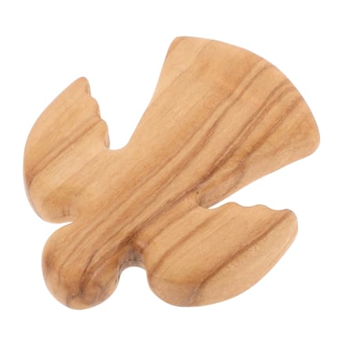 Milisten Hölzernes Engelkreuz Engelendekor Abstrakte Holzstatue Engel Ornamente Dekorative Statue Dekorative Figur Engel Aus Holz Holzfiguren Holzhandwerk Kunst Figur Beige Holz von Milisten