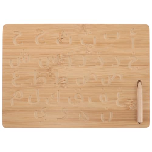 Milisten Kalligraphietafel Magnetisches Zeichenbrett Für Alphabet -lernspielzeug Magnetische, Trocken Abwischbare Tafel Whiteboard Für Die Wand Alphabet Eicheln Planke Khaki Bambus von Milisten