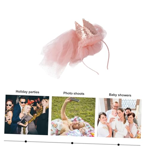 Milisten Kindergeburtstag Kronen Haarband Mädchen Haarschmuck mit Glitzer Großer Rosa Samtstoff Geburtstagskrone für Party Fotografie Festtagsdekoration Milisten Kindergeburtstag Kronen Haarband Mädchen Haarschmuck mit Glitzer Großer Rosa Samtstoff Geburtstagskrone für Party Fotografie Festtagsdekoration von Milisten