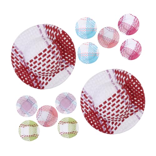 Milisten Kleiner Puppenhut 12 Stücke Gewebte Miniatur Hüte aus Papier für Basteln 5cm Kleine Hüte für Puppen Selbstgemacht Puppenzubehör Basteldeko für Miniatur Projekte Milisten Kleiner Puppenhut 12 Stücke Gewebte Miniatur Hüte aus Papier für Basteln 5cm Kleine Hüte für Puppen Selbstgemacht Puppenzubehör Basteldeko für Miniatur Projekte von Milisten