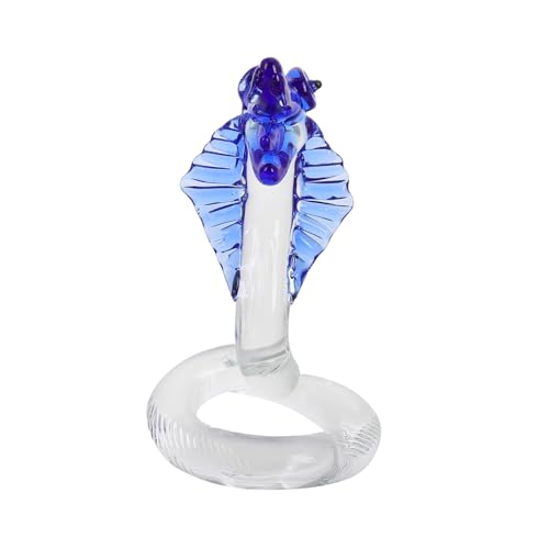 Milisten Königskobra-Ornament Cartoon-schlangenstatue Feng Shui Miniatur Schlangenfigur Mini-schlangenfiguren Schlangenverzierung Kristallschlange Tierfigurenhandwerk Glas von Milisten