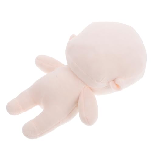 Milisten Körperpuppe Plüschtiere verkleiden Puppe aus Plüschstoff Stoffspielzeug Puppen-Outfit Babyspielzeug Kuscheltier Textilpuppe Puppenkleidung Kleinkindspielzeug kurzer Plüsch Beige von Milisten