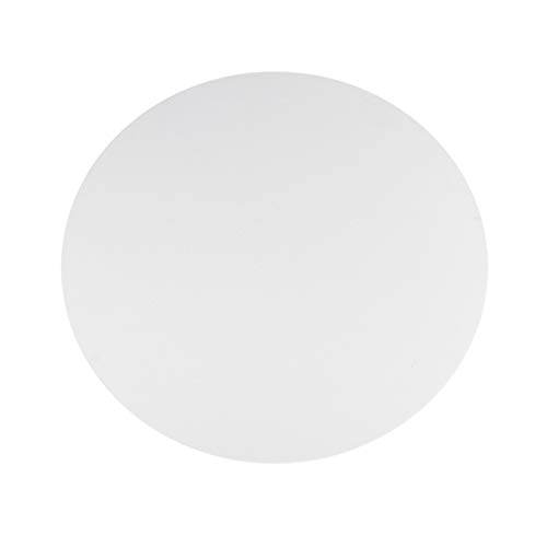 Milisten Leinwandbild, Rundschnitt, gedehnt, Ölfarbe, 50 cm, weiß von Milisten