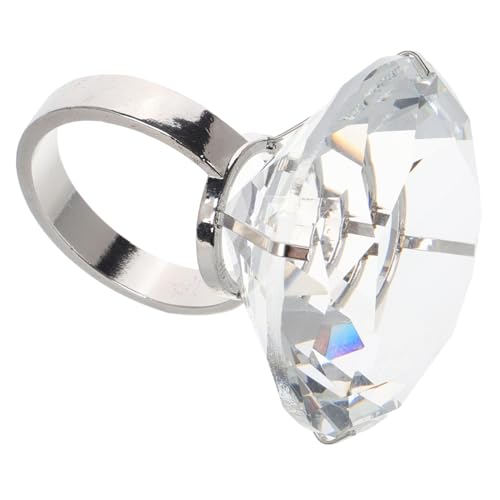 Milisten Luxuriöser Hochzeitsring Aus Simuliertem Glaskristall Elegante Dekoration Für Vorschläge Und Partys Vielseitige Requisite Für Hochzeiten Transparentes Design von Milisten