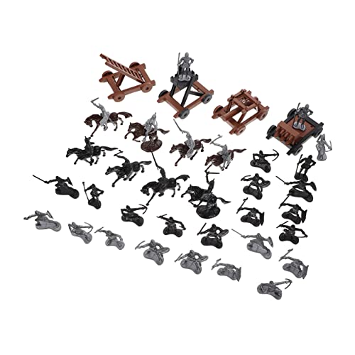Milisten Medieval Soldier Figures Set Teiliges Militärmodell mit Reiter und Pferd Sandtisch Dekoration für Sicher und Robust für Kreative Spiele und Tischdekoration von Milisten