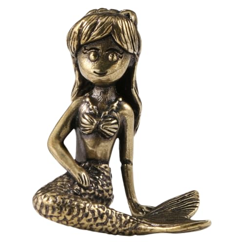 Milisten Kleine Meerjungfrau Figur Messing-meerjungfrau-Figuren Miniatur-meerstochter-Statue Dekorative Kupfer-meerjungfrau-Statue Nautische Küsten- -Meer-tischdekoration Aquarium-Dekoration Milisten Kleine Meerjungfrau Figur Messing-meerjungfrau-Figuren Miniatur-meerstochter-Statue Dekorative Kupfer-meerjungfrau-Statue Nautische Küsten- -Meer-tischdekoration Aquarium-Dekoration von Milisten