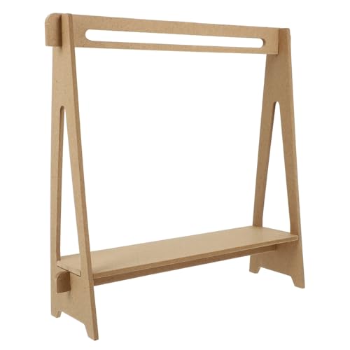 Milisten Mini Kleiderständer Für Puppen Garment Rack Für Bjd Und Stoffpuppen Praktischer Kleidung Organizer Für Basteln Und von Milisten