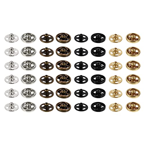 Milisten Mini-Knöpfe aus Metall, für Puppenkleidung, zum Aufnähen und Annähen, 5 mm, 40 Stück von Milisten